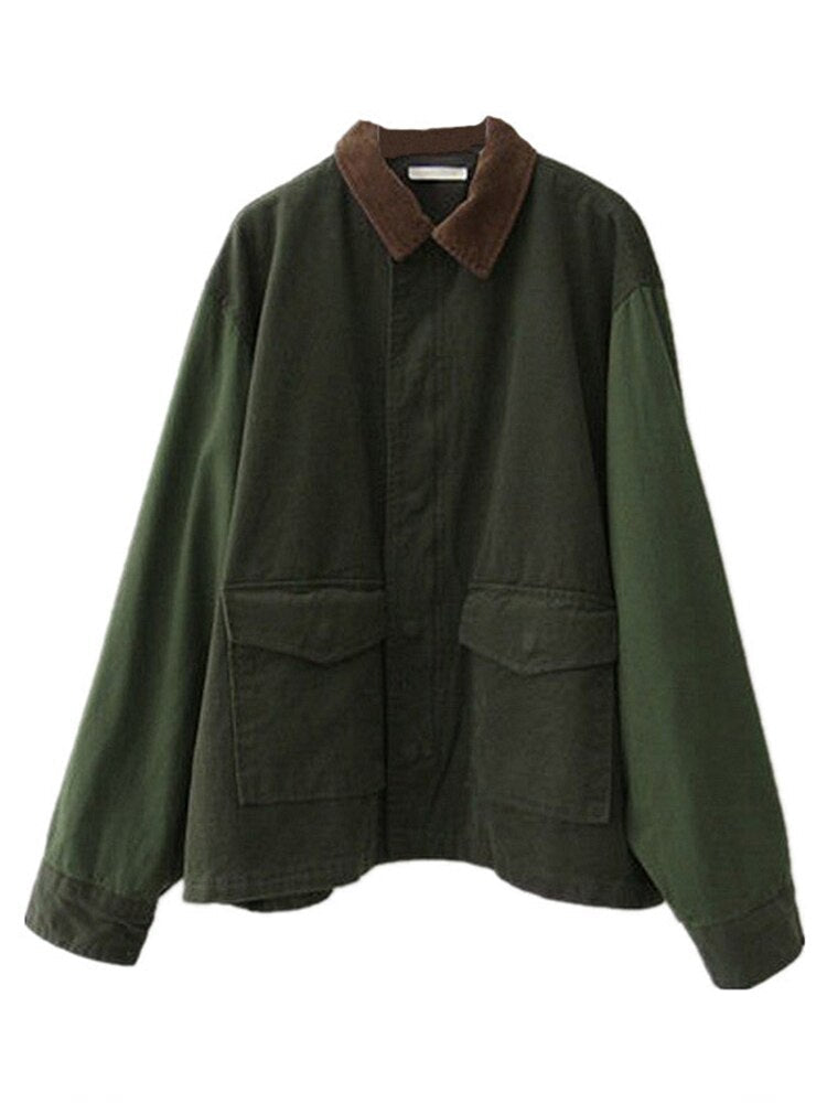 Kobieca Kurtka Oversized Utility – Luźna Warstwa na Codzienne Przejrzyste Ubrania
